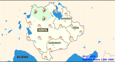Karaman'da 23 Temmuz Hava Durumu: Az Bulutlu Başlangıç, Öğleden Sonra Parçalı Bulutlu