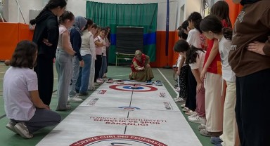 Karaman'da Yaz Spor Kulübü Öğrencileri Curling Heyecanı Yaşadı