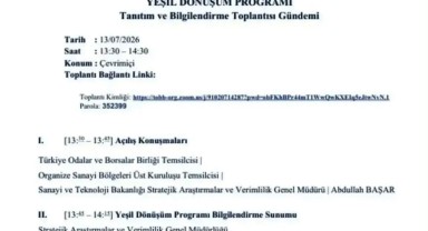 Karaman'da Yeşil Dönüşüm Programı Bilgilendirme Toplantısı Yapılacak