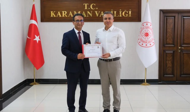 Mehmet Çalışkan'dan Karaman Valisi Hayrettin Çiçek'e Veda Ziyareti
