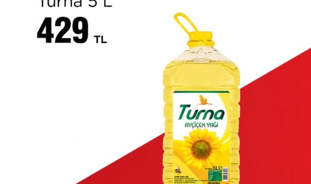 BİM Karaman Mağazalarında Turna 5 Litre Ayçiçek Yağı Fırsatı