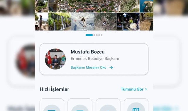 Ermenek Belediyesi Mobil Uygulaması Kullanıma Sunuldu