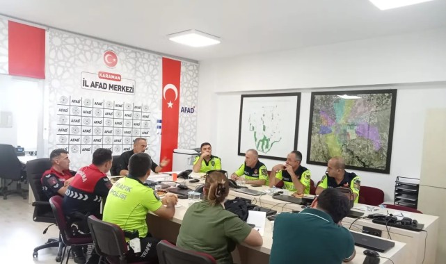 Karaman AFAD'dan Kurumlararası Trafik Güvenliği ve Olay Yeri Eğitimi