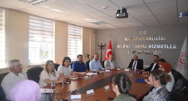 Karaman Aile ve Sosyal Hizmetler Müdürlüğünden İstişare Toplantısı