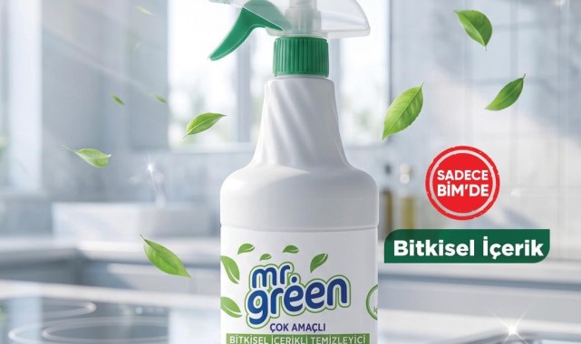 Karaman BİM Mağazalarında Mr. Green Bitkisel Temizleyici Satışa Sunuldu