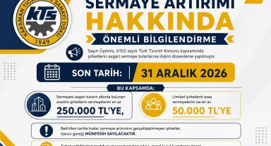 Karaman TSO'dan Şirketlere Kritik Sermaye Artırımı Uyarısı