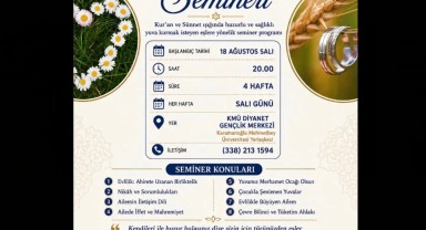 Karaman'da Evliliğe İlk Adım Seminerleri İçin Kayıtlar Başladı