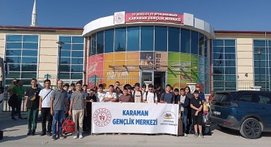 Karamanlı Gençler Mersin Altuğ Verdi Gençlik Kampı'na Uğurlandı