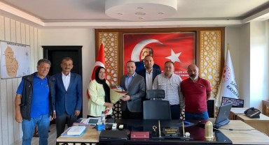 Sarıveliler Muhtarlarından Kaymakam'a Hayırlı Olsun Ziyareti