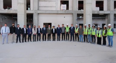 Karaman Eğitim ve Araştırma Hastanesi Ek Bina İnşaatında İnceleme