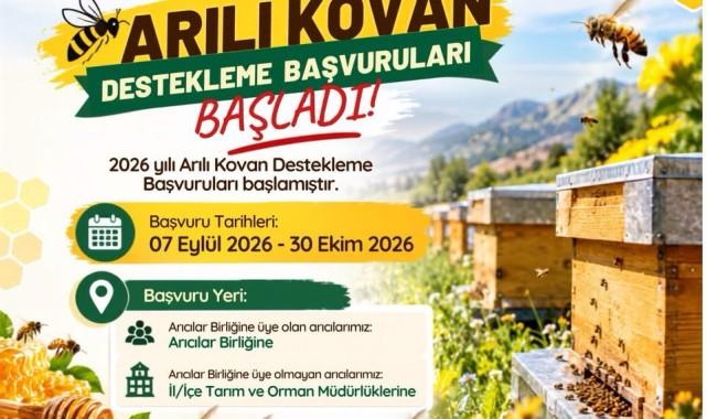 Karaman'da Arılı Kovan Destekleme Başvuruları Başladı