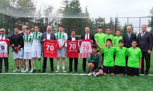 Karaman'da Yeni Okul Spor Sahaları Hizmete Girdi