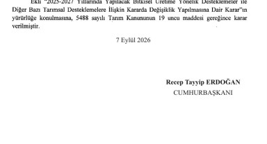 Karamanlı Üreticilere Müjde: 2026 Tarımsal Üretim Destekleri Artırıldı