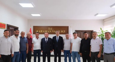 Mut Heyeti ve Eğitimcilerden Karaman Valisi Hayrettin Çiçek'e Ziyaret