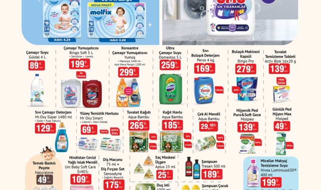 BİM'den 6 Ekim'de Yeni Aktüel Ürünler: Bebek Bezinden Kozmetiğe Geniş Yelpaze