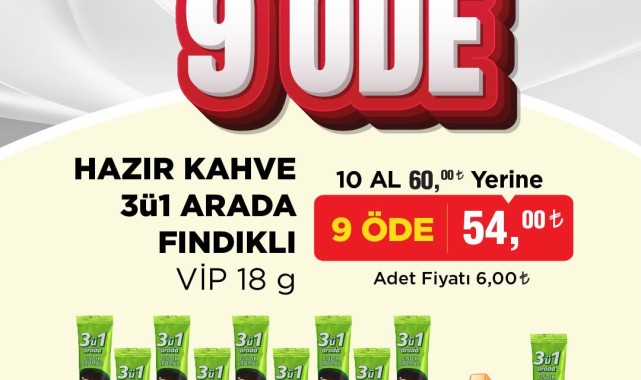 BİM'den Kahveseverlere İndirim: 10 Al 9 Öde Kampanyası