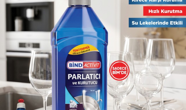 BİM'den Yeni Bind Activit Bulaşık Makinesi Parlatıcı ve Kurutucu