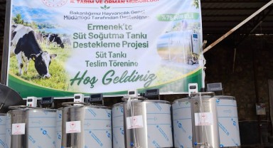 Ermenekli Süt Üreticilerine %75 Hibeli Süt Tankı Desteği!