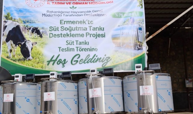 Ermenekli Süt Üreticilerine %75 Hibeli Süt Tankı Desteği!