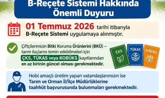 Karaman Çiftçilerine B-Reçete Sistemi Duyurusu: Kayıt Güncelleme Şart