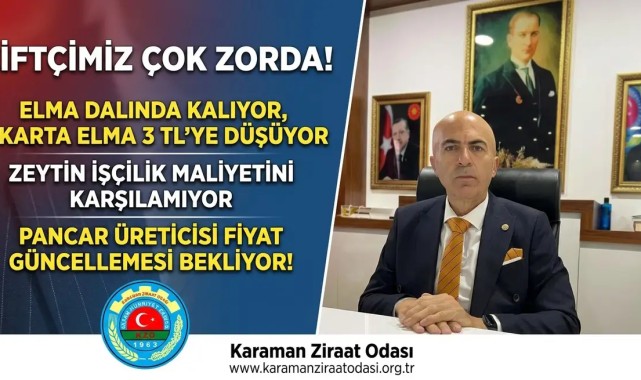 Karaman Çiftçisi Büyük Çıkmazda: Elma Dalında, Zeytin Zararda