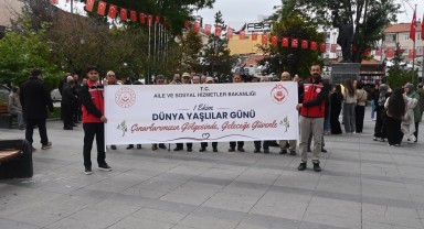 Karaman'da 1 Ekim Dünya Yaşlılar Günü Farkındalık Yürüyüşü Düzenlendi