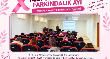 Karaman'da Personel İçin Meme Kanseri Eğitimi Düzenlendi