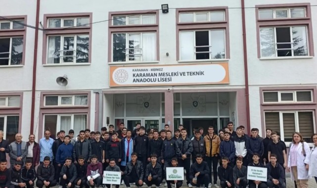 Tertemiz Karaman Projesi Mesleki ve Teknik Anadolu Lisesi Öğrencileriyle Buluştu