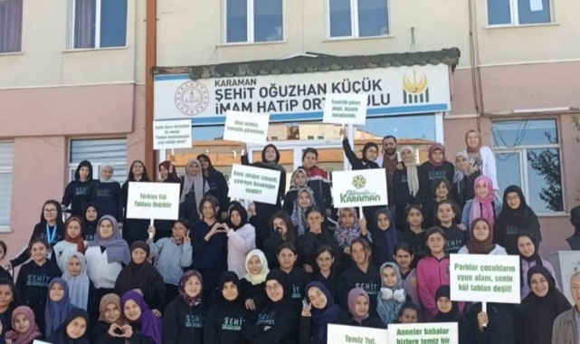 Tertemiz Karaman Projesi Şehit Oğuzhan Küçük İmam Hatip Ortaokulunda
